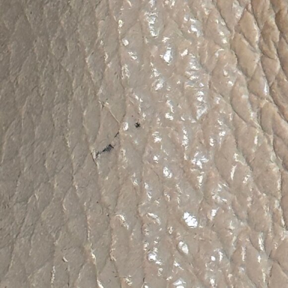 Dooney & Bourke Bone Pebble Leather Logo Lock Large Shoulder Purse Handbag - Picture 6 of 13